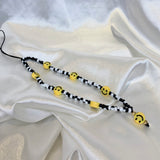 Phone Strap Happy Face